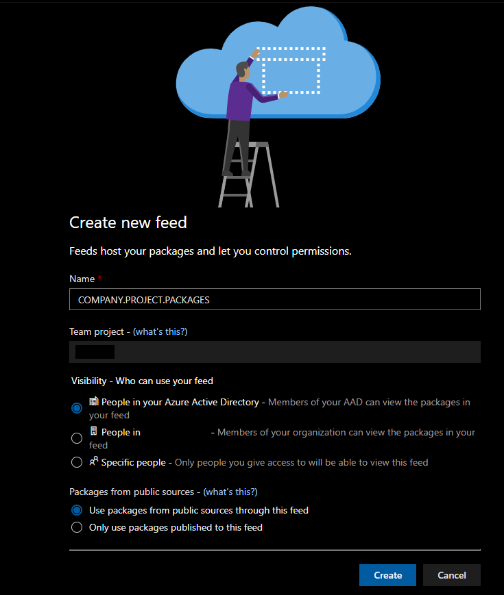 [D365] Create Azure feed from build pipeline